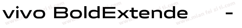 vivo BoldExtende字体下载字体转换